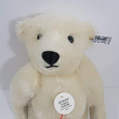 Steiff Original Teddy Bear 0158/31 Collector's Edition 1985 12" White w/Tags HTF - Picture 2 of 12