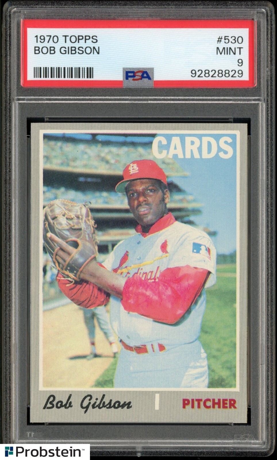 1970 Topps #530 Bob Gibson St. Louis Cardinals HOF PSA 9 MINT