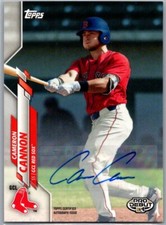 2020 Topps Pro Debut Blue Auto Cameron Cannon #PD-178