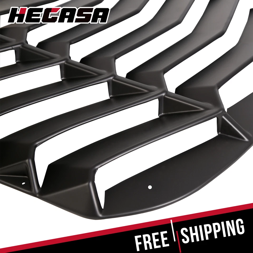 ABS Rear Window Louver Cover Sun Shade Vent For 2015-2023 Ford Mustang Foto 3 de 4