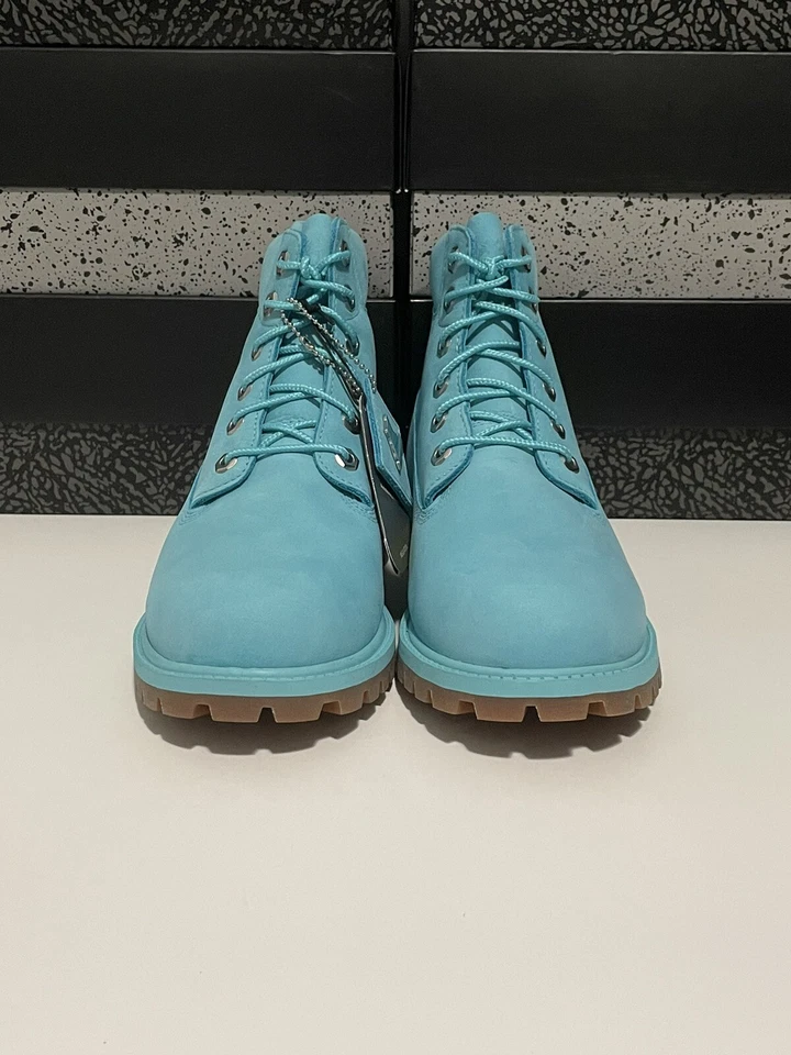 Nueva Bota Timberland Prem 6” Turquesa TB0A1KRZ Juvenil 6.5/Mujer 8 Lanzamiento Limitado Foto 2 de 4