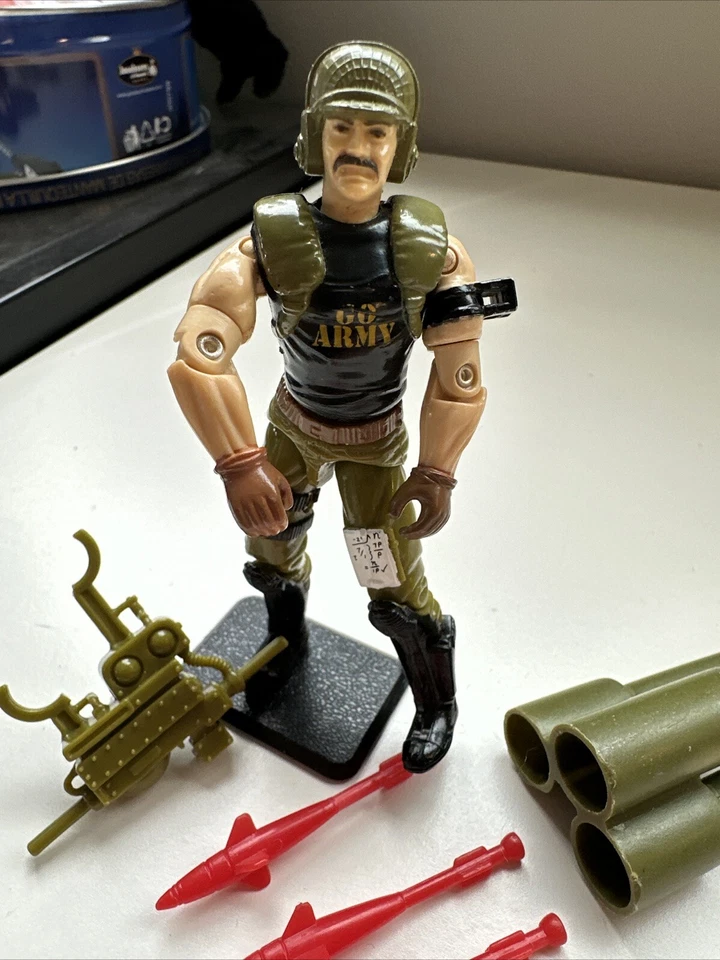 Backblast GI Joe 1989 incluye 3 cohetes, tubos y soporte. No incluye soporte. Foto 3 de 4