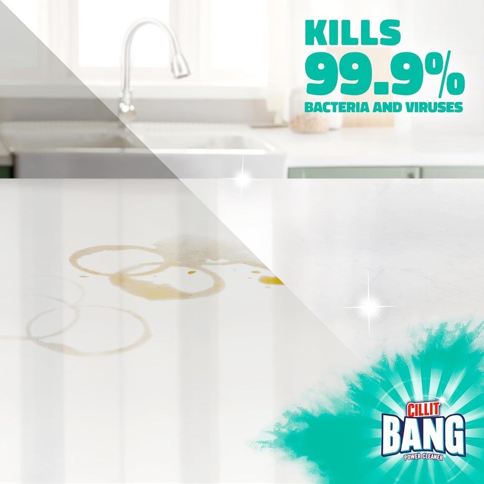 Cillit Bang Multipurpose Power Cleaner Fresh Floral Bathroom Tiles