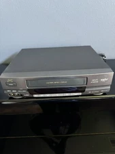 JVC VHS Tape Cassette Player Ultra Spec Drive 4 Head Hi Fi VCR Plus+ HR-VP624U