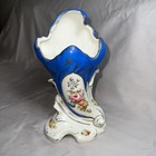 Vintage MORIYAMA Blue Floral Vase MADE IN JAPAN — photo 1