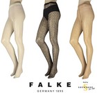 Damen gemusterte Strumpfhosen Shell Fragmente bedruckt, transparent, 1 Paar S,M,L,XL - Falke