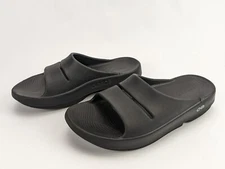 Oofos Ooahh Black Slide Comfort Sport Recovery Sandal Men’s 7 Women’s 9 EU 40
