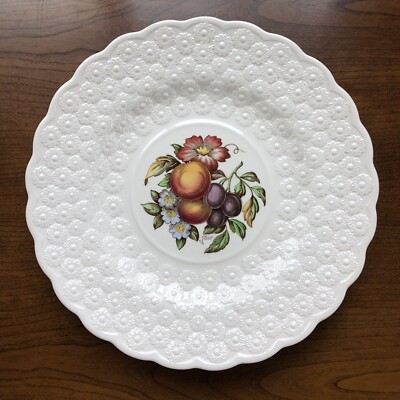 Alden by Spode Luncheon Plate #7 Ring - Fruit & Flowers Copeland England