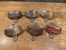 Vintage Coca Cola Metal Bottle Openers Lot of 6 Antique Coke Soda Pop