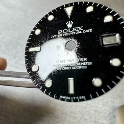 Rolex Zifferblatt ''SNOWFLAKE'' für GMT Master 1 Ref 16700 16750 Vintage RAR