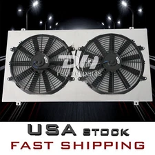 Shroud+2*Fan For Radiator Chevy Silverado Cadillac GMC YUKON 4.8/5.3/6.0/6.2L V8