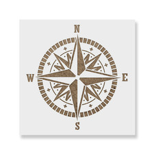 Compass Stencil - Durable & Reusable Mylar St...