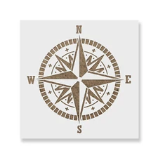 Compass Stencil - Durable & Reusable Mylar Stencils