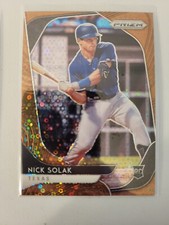 Nick Solak Rookie Bronze Donut Circles 5/25 2020 Panini Prizm Baseball
