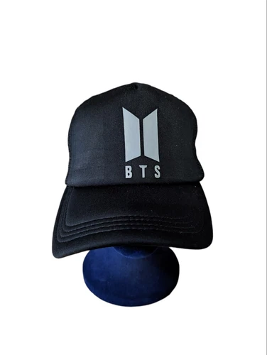 BTS  K-POP  Black Trucker Mesh back Snapback Hat
