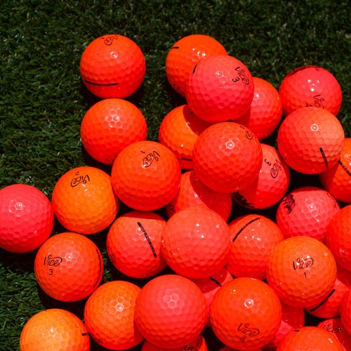 24 Vice Neon Red Pro Mix Used Golf Balls 5A/4A Amazing Condition FREE SHIPPING - Picture 6 of 8