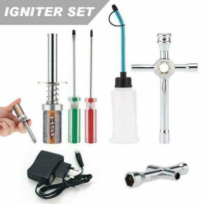 RC Nitro GAS Power Engine Starter Kit Glow Plug Igniter Car - Neu