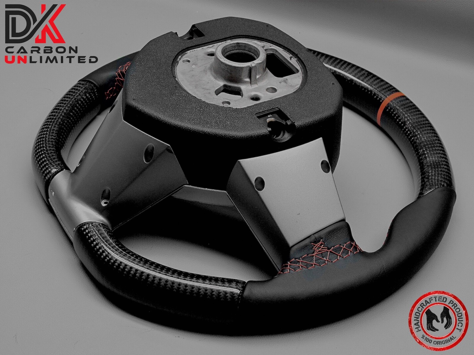 Lamborghini Aventador LP700 SVJ63 Sian Napa Orange Ring Carbon Steering Wheel v4