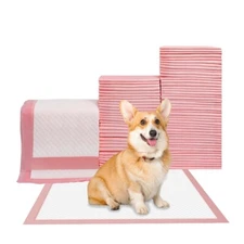 Dog Training Pads Ultra-Absorbent Scented Pink Pet Pads 24 x 24 In Large 40 Pack
