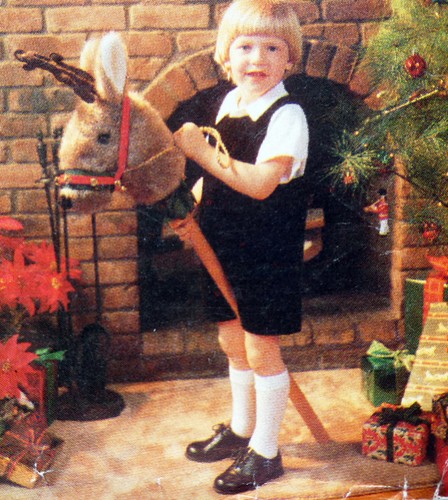 Pattern Christmas Reindeer and Hobbyhorse Santa Stockings Linda Carr Uncut V7601 - Picture 5 of 7