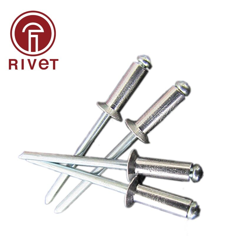 15977 4-4.8M Aluminum Steel Blind Rivet Head Pop Open Type Multi Size ...