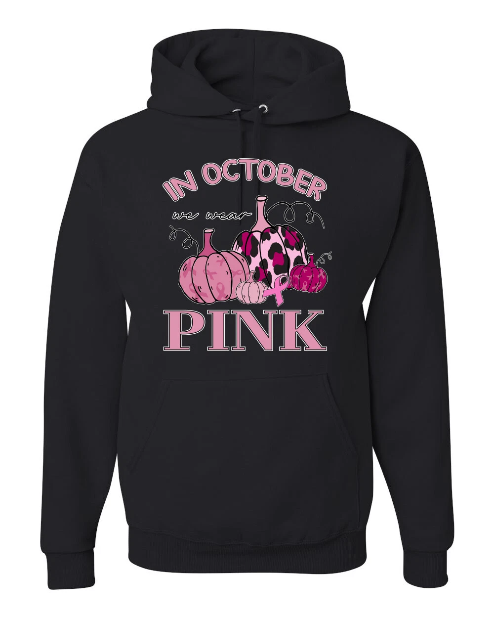 In October We Wear Pink Pumpkin Cheetah Print Awareness Unisex Hoodie Sweatshirt
Opens in a new wind