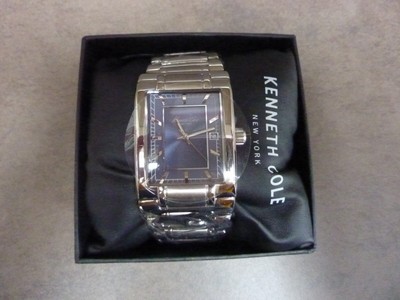 Kenneth Cole New York KC3539 Herrenuhr Edelstahl blaues Zifferblatt in OVP