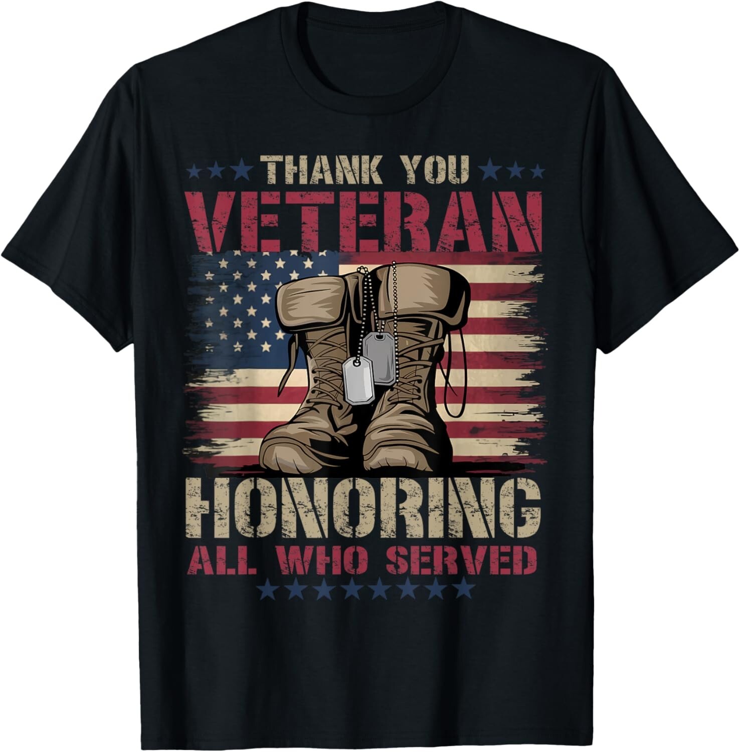 Thank You Veterans – Honoring All Who Served T-Shirt