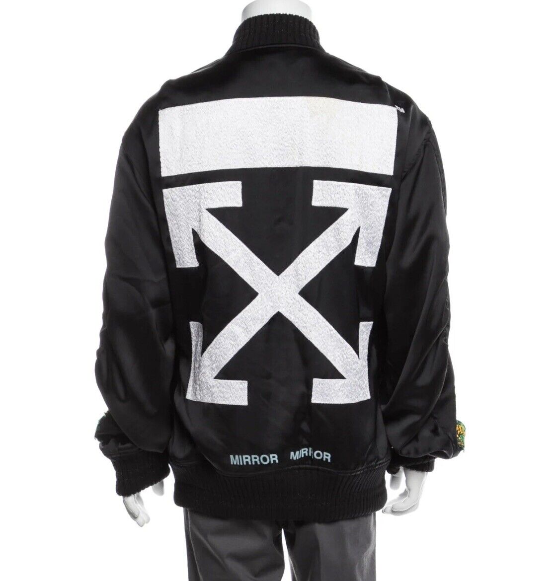 Deshabilitar élite difícil Rare New OFF-WHITE c/o Virgil Abloh Graphic Tiger Print Bomber Jacket sz M  | eBay