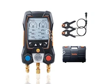 Testo 550s Digital Manifold Kit & Fixed Cable Clamp Temperature Probes 0564 5501