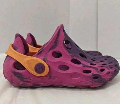 Merrell Kids Hydro Moc Water Shoes Clogs Size Little Kid 10 Purple Pink EUC