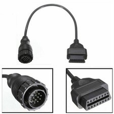 14Pin To16Pin OBD2 Adapter Diagnostic Connect...
