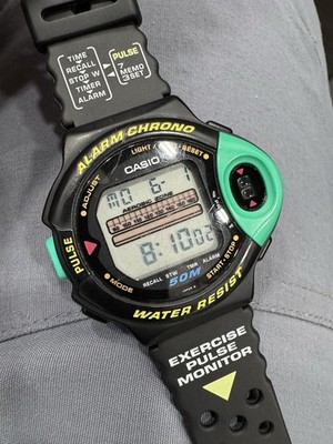 Casio JP-200W 1009 Pulsimeter Watch Vintage