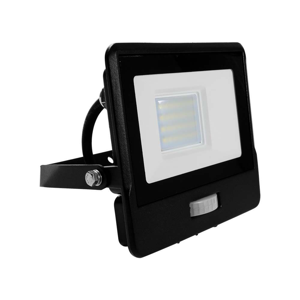 V-Tac Lumi Vt-128S-1 20W Pir Sensor Floodlight Samsung Chip & 1M Cable 4000K