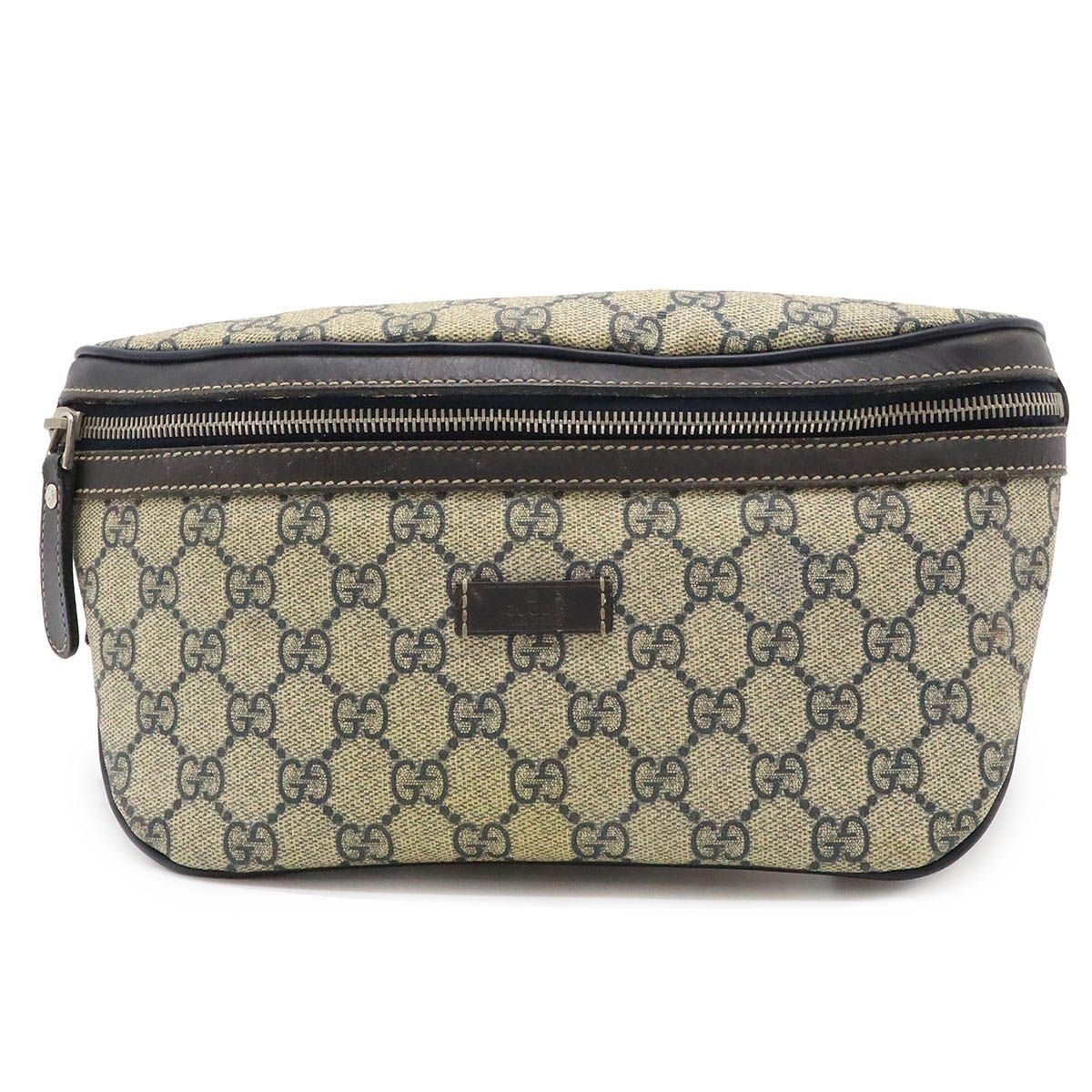 GUCCI GG Beige Waist Pouch Bum Bag Shoulder Belt Pack Women Japan-image