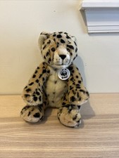 BABW Build-a-Bear WWF World Wildlife Fund VINTAGE 2002 Leopard 12" Plush Animal