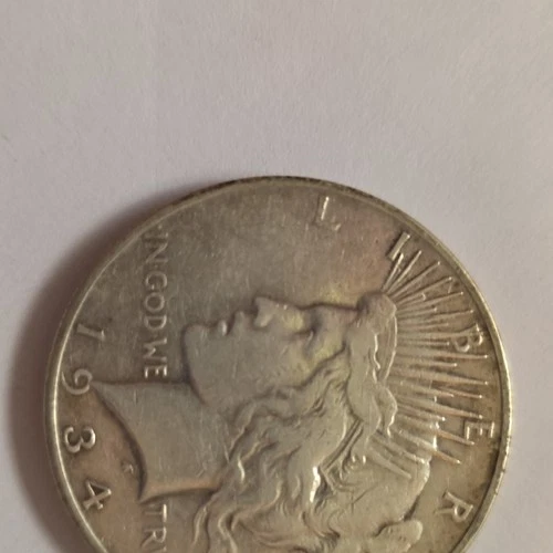 1934 S Peace Dollar $1 90% Silver Business Strike US Coin Circulated