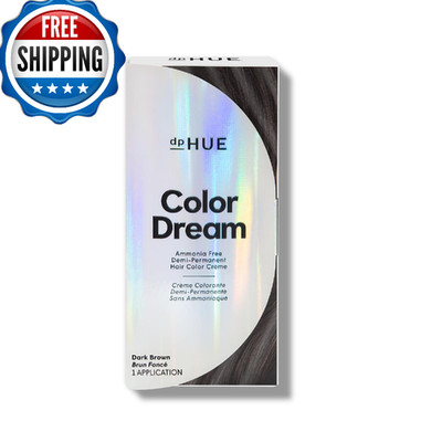 dpHUE Color Dream Dark Brown Demi-Permanent Hair Color, Ammonia/Sulfate/Paraben-