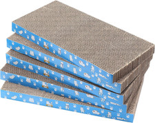 5 Packs in 1 Cat Scratch Pad, Cat Scratcher Cardboard,Reversible,Durable Recycla