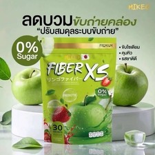 MIKEO Fiber XS Green Apple 30 Sachets Prebiotic  Probiotic Sugar Free Detox.