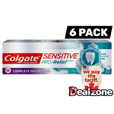 6x Colgate Sensitive Pro-Relief Complete 75ml Toothpaste, Arginine, Canada