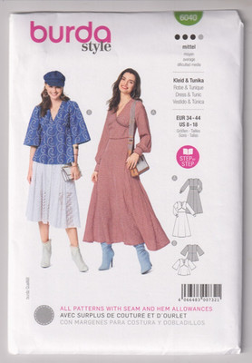 6040 BURDA Style - DRESS & TUNIC - Sz 8 to 18