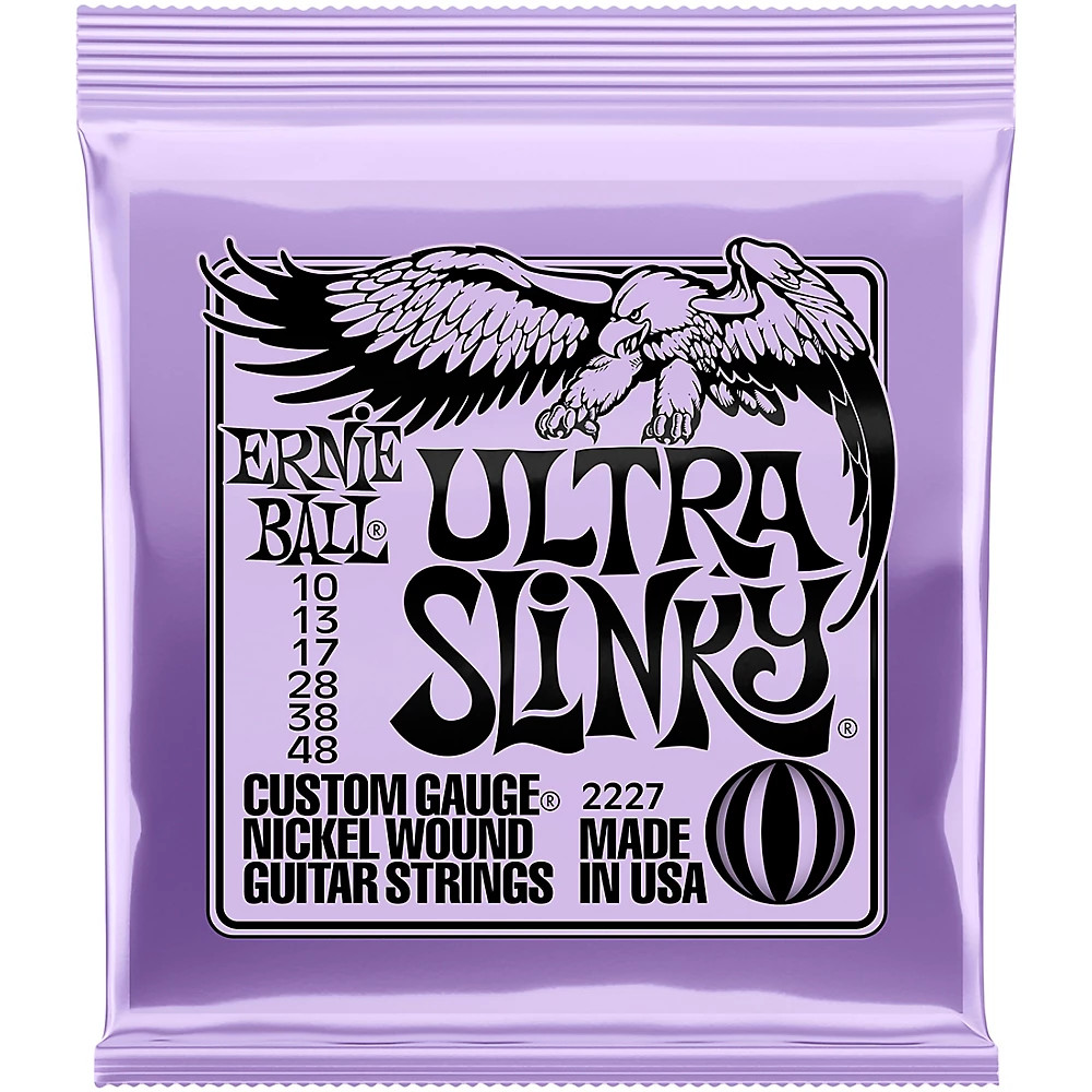Струны для электрогитары Ernie Ball Ultra Slinky с никелевой обмоткой 10-48 2290₽