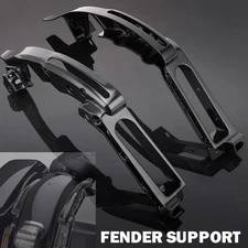 Fender Support Kit For Harley Touring Street Road Glide King 2014-24 Gloss Black