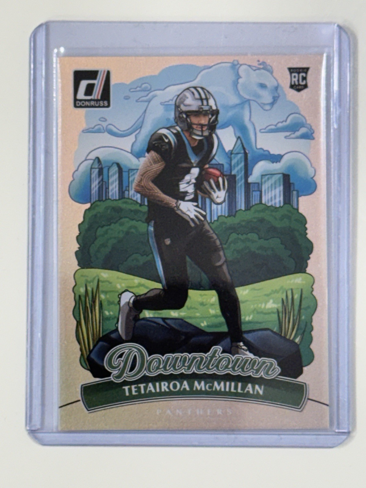 2025 Donruss Football Downtown Tetairoa McMillan #15 SSP Case Hit JH