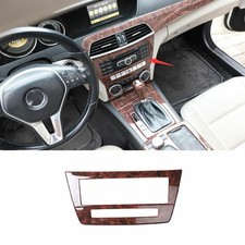 Agate Wood Grain Central Volume CD Switch Cover Trim For Benz C-Class 2011-2014