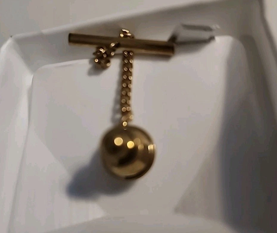 Colibri Round Gold Plated Tie Tack - Image 2 of 2