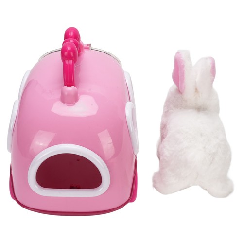 Peluche Coniglietto Simulazione Elettrica Bambini Giocattolo Interattivo con Gabbia - Foto 4 di 23
