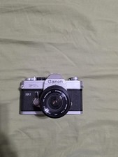Canon FTb QL 35mm SLR Film Camera with 49mm Vivitar Lens