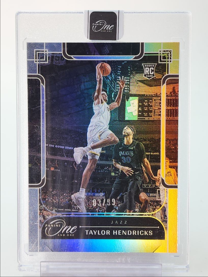 TAYLOR HENDRICKS 2023-24 PANINI ONE AND ONE ROOKIE JAZZ #128 RC /99 Q4787